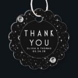 Night Stars Celestial Mystical Black Thank You Favor Tags<br><div class="desc">Starry night thank you favor tags</div>