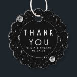 Night Stars Celestial Mystical Black Thank You Favor Tags<br><div class="desc">Starry night thank you favor tags</div>