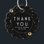 Night Stars Celestial Mystical Black Thank You Favor Tags<br><div class="desc">Starry night thank you favor tags</div>