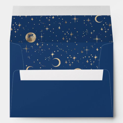 Night Stars Constellation Starry Night Mystical Envelope