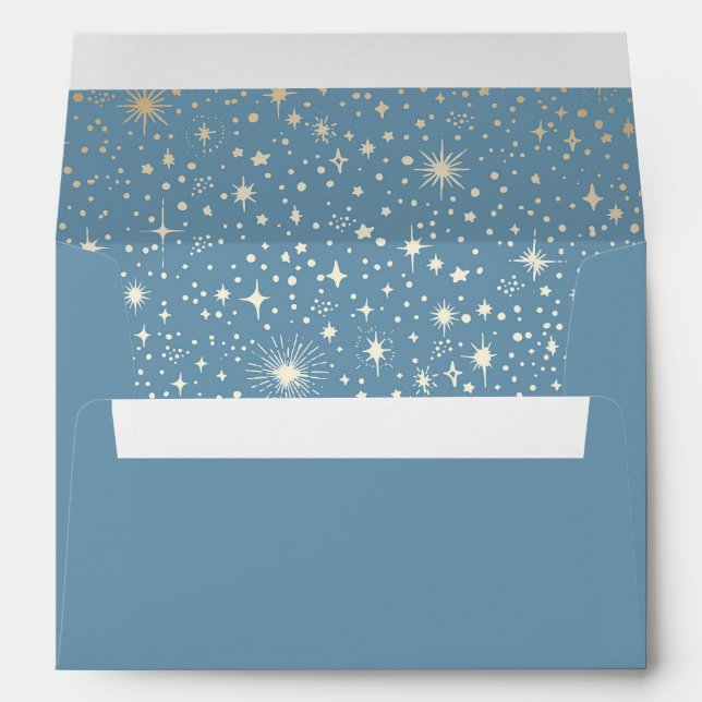 Night Stars Constellation Starry Night Mystical Envelope (Back (Bottom))