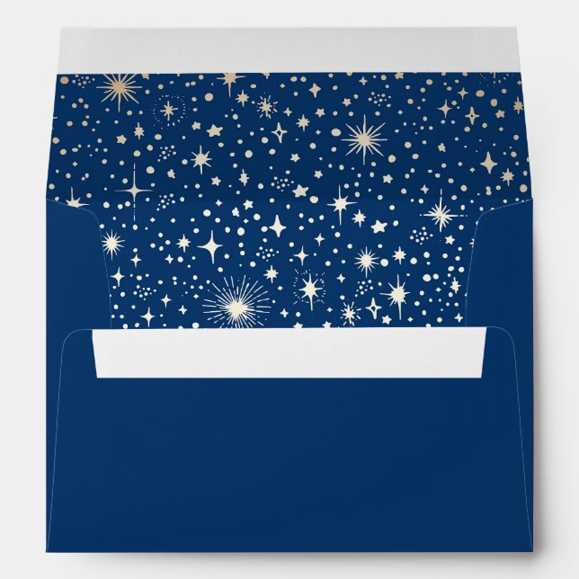 Night Stars Constellation Starry Night Mystical Envelope (Back (Bottom))