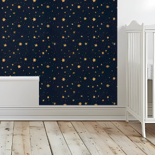 Night Stars navy Blue Ceiling Wallpaper