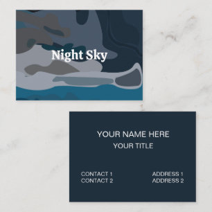 Night Stars Sky  Business Card