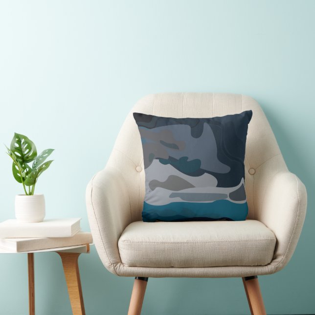 Night Stars Sky  Throw Pillow (Chair)