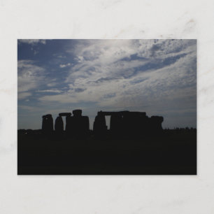 Night Stonehenge Skyline Willtshire England Postcard