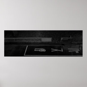 Night Street Scene in Tokyo - Urban Photography Poster