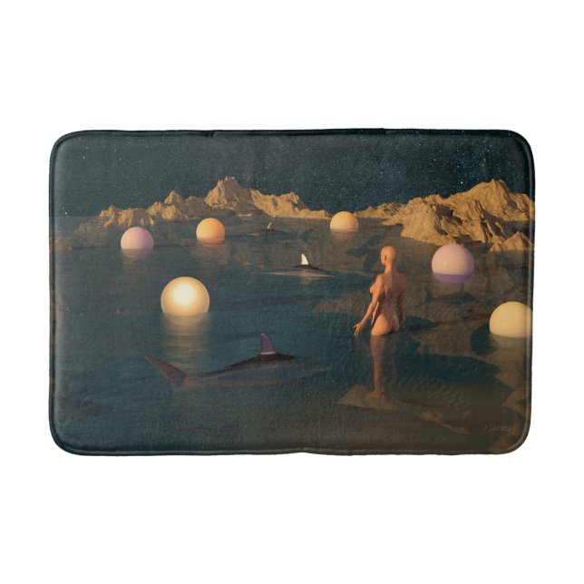Night Swimming Bath Mat (Front)