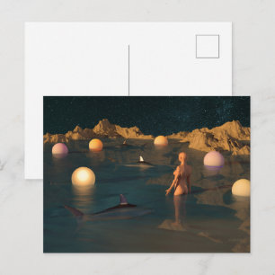 Night Swimming Postcard