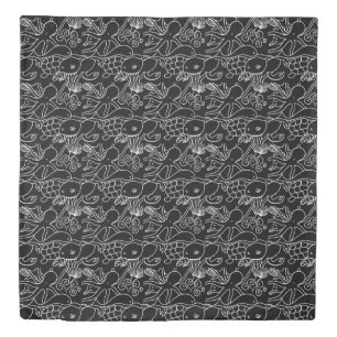 Night Swimming Reversible Duvet Cover