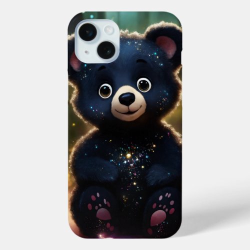 Night teddy phone cases for iPhone 
