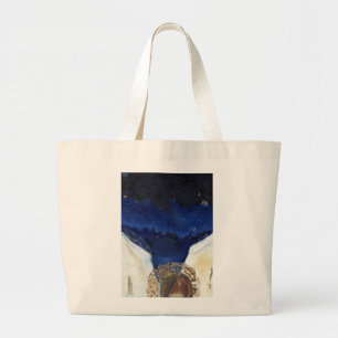 Night the angel got his wings 2014 large tote bag