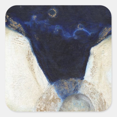 Night the angel got his wings 2 2013 square sticker