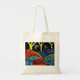 Night-time Hills and Trees (with posca) by Johnny Tote Bag
