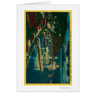 Night Time on Santa Catalina at Avalon Bay Cards