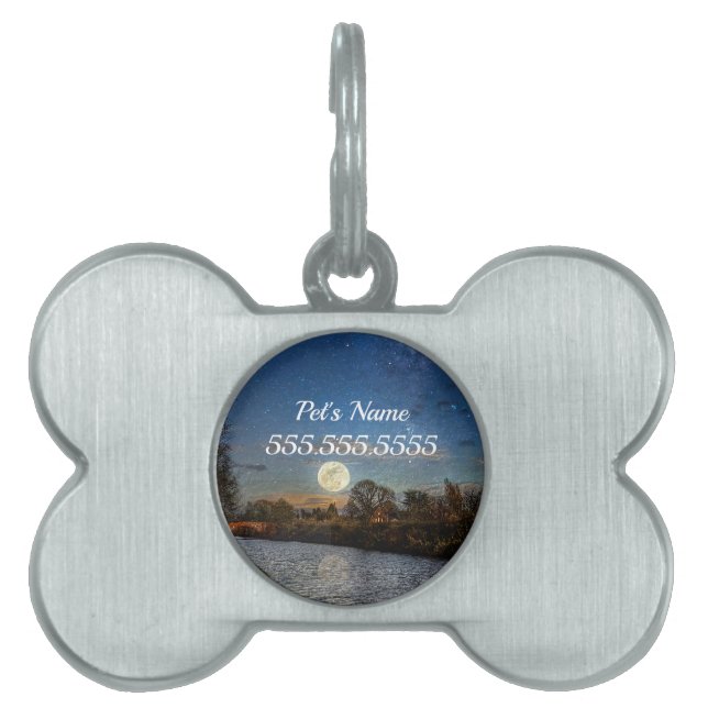 Night Time Prowl Pet ID Tag (Front)