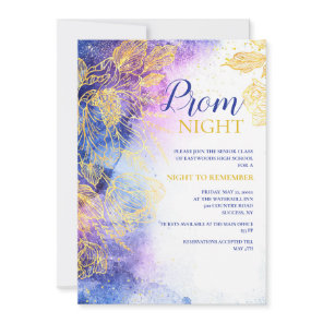 Night to Remember Prom Invitation