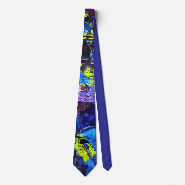 Night town neck tie (Front)