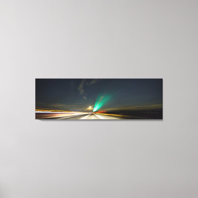 Night Traffic Canvas Print (Front)