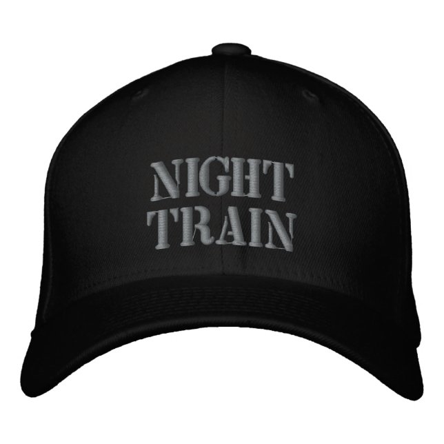 NIGHT TRAIN EMBROIDERED BASEBALL CAP (Front)