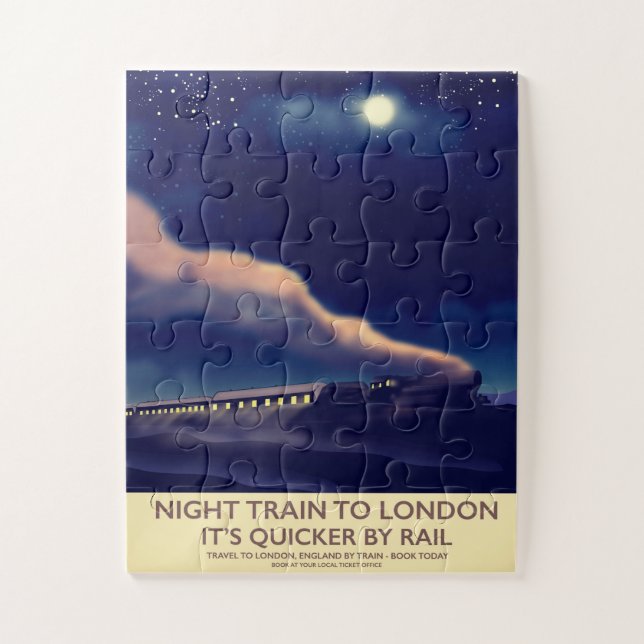 Night Train To London. Jigsaw Puzzle (Vertical)