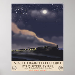 Night train to Oxford Poster