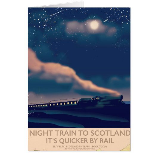 Night train to Scotland Cards (Front)