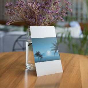 Night Tropical Scenic Invitation