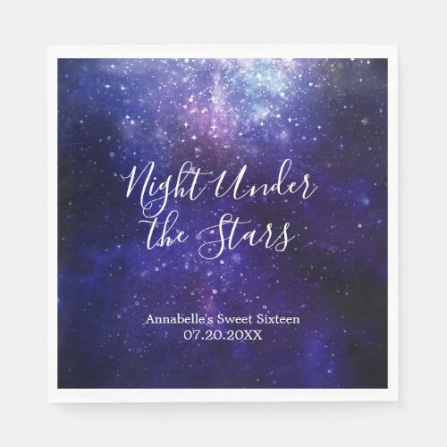 Night Under the Stars Galaxy Napkins