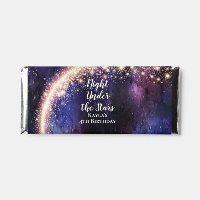 Night Under the Stars Hershey Bar Favors (Front)