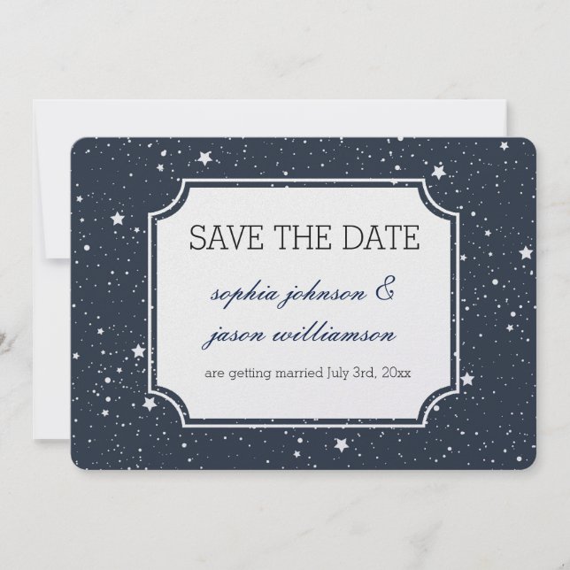 Night Under the Stars save the date (Front)