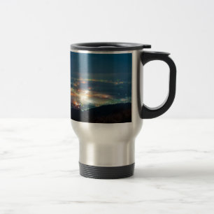 Night View Aso Night Sea Of Clouds Japan Kumamoto Travel Mug