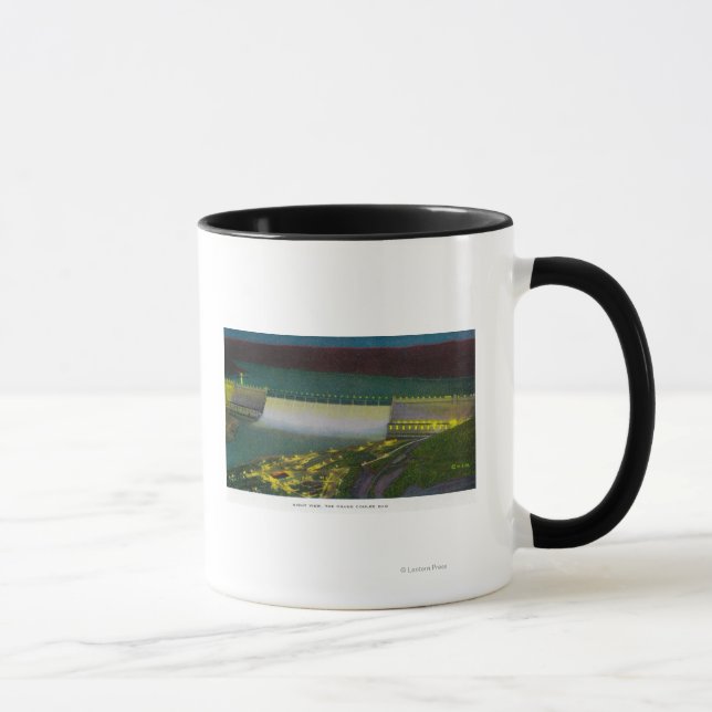 Night View, Grand Coulee Dam Mug (Right)