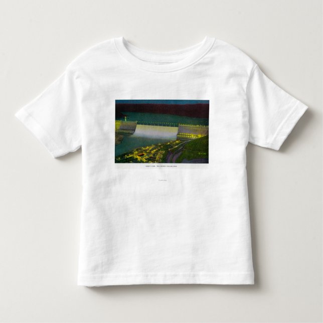 Night View, Grand Coulee Dam Toddler T-shirt (Front)