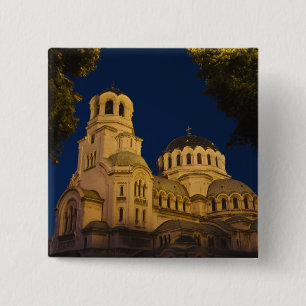 Night view of Alexander Nevski Cathedral Button