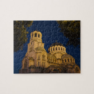 Night view of Alexander Nevski Cathedral Jigsaw Puzzle