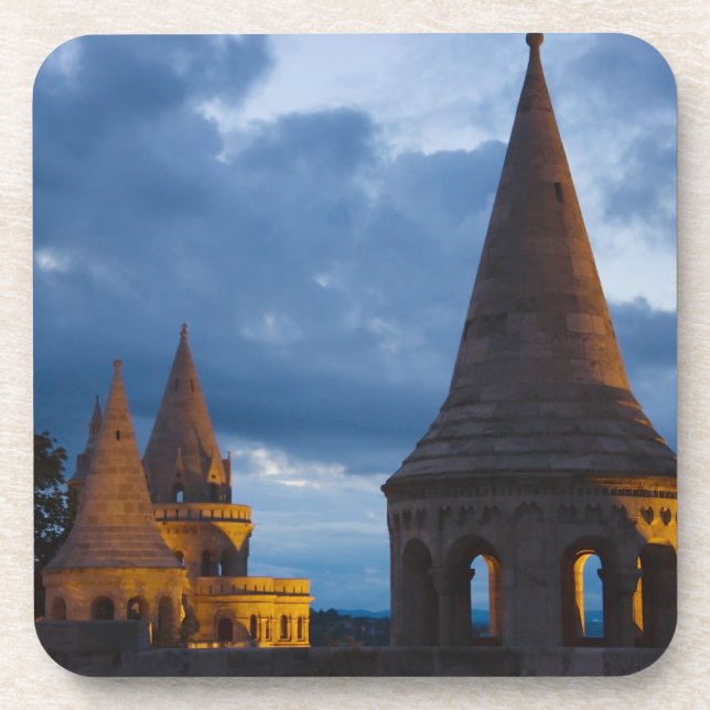 Night view of Fisherman's Bastion, Castle Hil Coaster (Front)