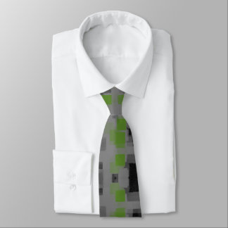 "Night Vision" Geometric Abstract Tie