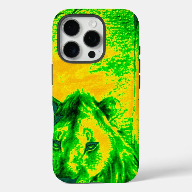 Night Vision Lion Art Fluorescent Print Case-Mate iPhone Case (Back)