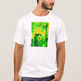 Night Vision Lion Art Fluorescent Print T-Shirt