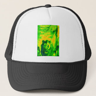 Night Vision Lion Art Fluorescent Print Trucker Hat