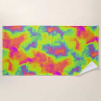 night vision nebula : beach towel