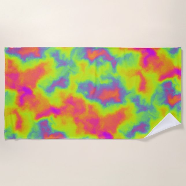 night vision nebula : beach towel (Front)