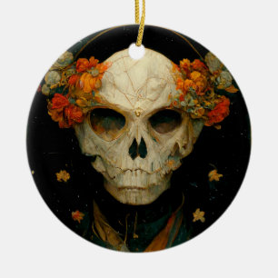 Night Warlock Fantasy Ceramic Ornament