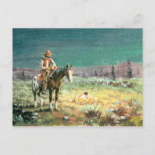NIGHT WATCH by SHARON SHARPE Postcard