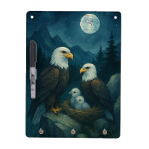 Night Watch - Eagle family under the stars