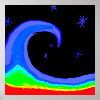 Night Wave Poster