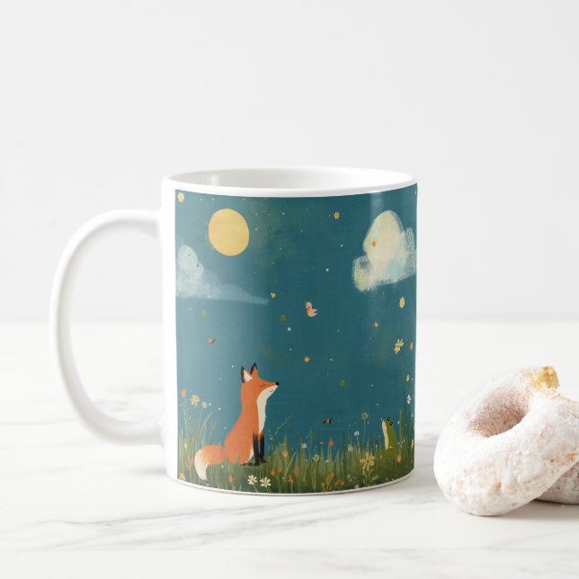 Night Whispers – Kind_Ones Dreamy Forest Mug (With Donut)