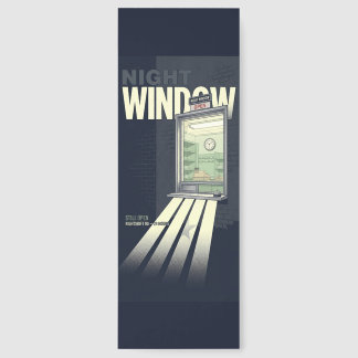 Night Window Retro Nightshift Soft Touch Bookmark