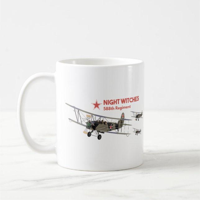 Night Witches Female WW2 Pilots Coffee Mug (Left)